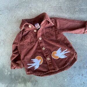 Upcycled 3 Months Brown Corduroy Jacket